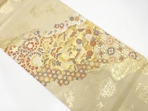 アンティーク　慶長典雅文織り出し袋帯(材料)